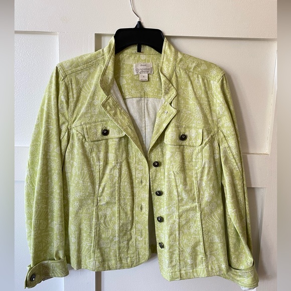 Jackets & Blazers - Women’s - size S - cotton light lime green jacket